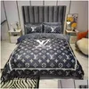 Dekbedden stelt Home Uni Classic Fashion Bedding ER 4PCS Spring herfstbed set drop levering tuin textiel textielvoorraden Dh1bm