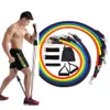 Resistance Bands 15 Pcs Set Fitness Gym Equipment Exercise Pull Rope Elastic Training Expander 230307