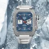 Apple Watch için Apple Watch 8 7 6 5 4 SE Premium 316L Paslanmaz Çelik AP Modifikasyon Kiti Flororubber Koruyucu Kılıf Bant kayış kapağı