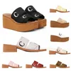 Top Sandálias femininas Chinelos Sliders Slides eur 35-42 Flat Woody Mules Desert Sand Preto Branco rosa azul Ao ar livre indoor praia Chinelo Slide Slider Sandália Scuffs