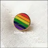 Pins Broches 50 Stuks Aangepaste Badge Harde Emaille Pins En Broche Regenboog Leuke Unieke Gay Pride Les Lesbische Revers pin Colorf Ronde Metalen Dhl9Z
