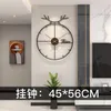 Wandklokken Nordic Moderne Klok Woonkamer Eenvoudig Creatief Stil Metaal Luxe Mode Kunst Mechanisme Reloj Pared Home Decor