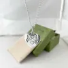 2023 nouveaux bijoux de mode de haute qualité de luxe pour collier en forme de coeur intrépide en argent aveugle pour l'amour oeil fleur et oiseau