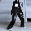 Women's Pants & Capris Harajuku Butterfly Printed Black Joggers Sweatpants Women Baggy Gothic Jogging Sports Wide Leg Trousers For Female