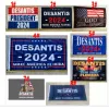 最新のデザイン3 5フィート100dポリエステルRon Desantis Flag 90 150cmホームガーデンバナー装飾米国大統領選挙のための新しい装飾