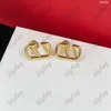 Luxury Love Earring Womens Pearl Loop Studs Fashion Purple Initial Stud Diamonds Letters Designer Jewelry Wedding Earrings V 925 Silver Box New