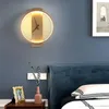 Lampada da parete Orologio nordico Decorativo Acrilico Silenzioso Soggiorno Camera da letto Sala da pranzo Riparo di lusso a LED per interni residenziali