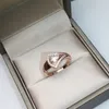 BUIGARIDIVAS DROOM ROK SERIE Designer Ring For Woman Diamond Officiële Reproducties Classic Style Fashion Exquisite Gift With Box 042