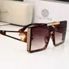 2023 Versage Sunglass Vercace Sunglasses ens Sage Mens Punk Personality Metal Frame Fashion Trend Trand Toad Fashion Baseball Red