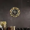 Väggklockor lyxigt sovrum klocka rund design tyst vintage konstklocka kontor unikt chic ovanlig horloge inredning dekoration