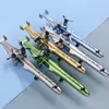 GEL ALES 1PCS Creative Airplane Shape Pen 05mm Ink Ink Weapon Fighter Pupil Boy Pen Toys Gun Pens Toolty Toolsery J230306