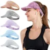 Cykelkapslar män kvinnor tennis golf baseball hatt justerbar sol visir sport strand cap sport pannband