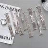 Starlight Family Straps Band Kette Legierung Armband Luxus Armband Metallbänder für Apple Watch 38/40/41 mm 42/44/45/mm Armband für iWatch Serie 3 4 5 6 7 8