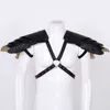 leather shoulder suspenders