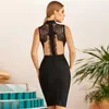 Casual jurken Groothandel Women's Summer Stretch strakke sexy backless avondkleding beroemdheden cocktail party verbandenjurk