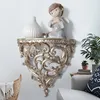 Decorative Objects Figurines European style wall decoration creative shelf rack background hanging crafts 230307