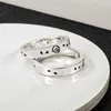 70% OFF 2023 Nouveaux bijoux de mode de luxe de haute qualité pour argent sterling tête de crâne fantôme couple double elf simple bague pour hommes et femmes