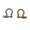 Key Rings 50PCS 10mm small retro silver bronze alloy screw pin lock U hook shackle bangle connector joint horse shoe keychain F