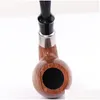 Tubos de fumantes Muxiang Rosewooden Bent Bent Bent Tobacco Pipe com Mount Mount Acrílico Moutiece adjunto de entrega DROW DROW ENTREGA HOME DHQA4