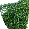 Fleurs décoratives 50cm 25cm Artificielle 4 couches Panneau D'herbe DIY Greeny Plant Privay Mur Taille Uv Protection Pare-Soleil Couverture 3D Mariage