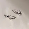 Stud -oorbellen 925 Sterling zilveren sieraden met tulpen temperament kleine bloem voor vrouwen feestgroothandel