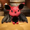 Doll Dark Series Plush Bat Toy Pentakel Moon Gothic Rock Style Bat P Doll fylld Animal Toyhalloween Christmas Gift