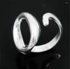 Wedding Rings Pure 925 Silver For Women O Shape Ring Adjustable Band Fashion Jewelry Accessories Bague Anillo Bijoux