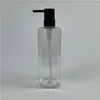 Bottiglie di stoccaggio Trasparente 500ml X 20 Pompa per lozione ricaricabile stile INS Bottiglia quadrata Dispenser di plastica vuoto per shampoo Gel doccia per il corpo