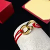 2023 nuovo braccialetto di fascino regolabile coppia di lusso doppio anello amore braccialetto braccialetto stilista gioielli in acciaio inossidabile