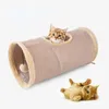 Cat Toys Składany tunel zamsz szczeniaka Zagraj w Chase Hidden Tube Hal Walm Games Trening Pet Pet Pet