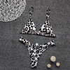 여성용 수영복 직접 배달 섹시한 푸시 푸시 업 unpadded brazilian bikini set 여자 넥타이 염색 표범 반도 수영복 수영복