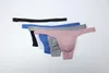 Slip sous-vêtements hommes sans couture string Section mince translucide u-convexe fesses exposées respirant taille basse solide mâle