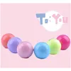 Lip Balm Round Ball 3D Lipstick Makeup Moisturizing Natural Plant Sphere Pomade Fruit Embellish Care 6Colors Drop Delivery Health Be Dheo5