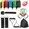 Motstånd Bands Pull Rope Sport Set Träning Fitness Rubber Tubes Band Stretch Training Home Gyms Träning Elastic 230307