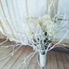 Dekorativa blommor 2st 100 cm White Big Tree Branch Plants Artificiella korallgrenar för heminredning Bröllop Bakgrund Väggblomma