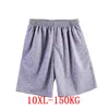 Shorts pour hommes grande taille grand été hommes shorts en coton soprts 6XL 8XL 10XL grandes ventes confortable respirant doux lâche 150 KG gris 230306