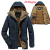 Hommes duvet-20 degrés hiver veste hommes Parkas manteau mâle épaissir militaire à capuche col chaud hommes grande taille 6XL 7XL