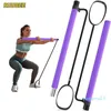 Bandas de resistência Pilates Bust Bar Band Gym Home Gym Portable Pull Hastes Fitness Stretch Rape Puller 97