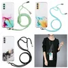 Capas de telefone de mármore para iphone 15 14 pro max 13 12 11 x xs xr 8 7 6 plus luxo macio tpu pedra de granito natural transparente meninas capa traseira móvel alça de ombro crossbody