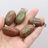 Dijes de piedra semipreciosa Natural, colgante de unakita Irregular para fabricación de joyas DIY, regalo de alta calidad