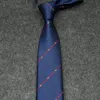 Джентльмен модный свадебный мужской галстук удобный размер регулируемый галстук нежная вышивка пчелы красивые темно-синие дизайнерские галстуки с буквами PJ045 C23