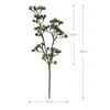 Decorative Flowers 3 Branches Artificial Plants Set Lifelike Faux Berry Twig Stem For Wedding Party Fake Plant Decor Supplies