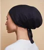 Etniska kläder Inner Hijab Cap Muslim Turban Islam Justerbar underkörning underklappar motorhuven Jersey Stretch Hijabs Women Turkiska halsdukar