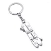 Keychains Mini Skateboard Key Chain Metal Keychain Souvenir Gift For Women Men Children Backpack Decoration Fob Pendant