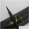 Eyeliner Luxury Eye Makeup Liquid Pencil Natural Waterproof Long Lasting Cool Black Liner Pen 1Ml Drop Delivery Health Beauty Eyes Dhdgn