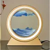 Lumière LED Creative Quicksand Table Lampe Mobile Sable Art Image 3D Sablier Mer Profonde Sandscape Chambre Lampe pour La Décoration Intérieure Cadeau