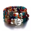Bracelets de charme 2023 moda boêmia para mulheres europeias e americanas bracelete fofa de várias camadas boho bangles jóias