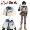 アニメコスチュームアニメブラッククローバーゴールデンドーンケープYuno Grinberryall Cosplay Come Beige Blue Cloak FourLeaf Clover Asta Clover Kingdom Men Z0301