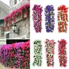 Dekorativa blommor kransar Violet Artificial Flower Party Decoration Simulation Valentine's Day Wedding Wall Hanging Basket Orchid Fake