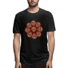 Men's T Shirts Red And Green Glowing Skulls T-sirt Graphic Tee Men's Short Sleeve T-shirt Funny Tops